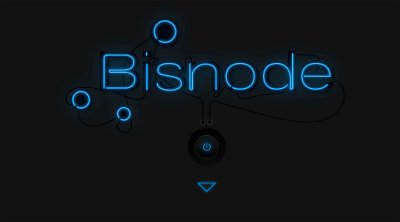 Bisnode neon light on