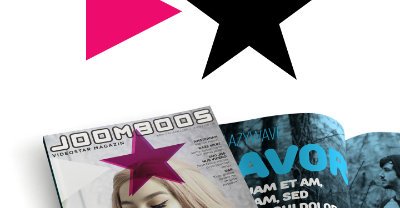 Print, joomboos, videostar magazin, vizualni identitet, layout, visual identity part-3